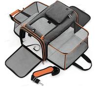 Expandable Pet Carrier for Cat, Kittens, Puppy extendable cat carrier - Travel Friendly,C