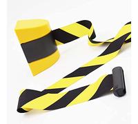 Expandable Plastic Barrier Post, Retractable Tape Barrier System, Wall-Mounted Crowd Control, Ideal for Outdoor Public Areas, Queue Management, Durable and Lightweight Safety Solution.