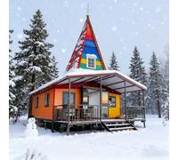 Expandable Prefab Tiny Home - 20&40ft Portable Container House with 3 Bedrooms 1 Kitchen & Bathroom Perfect for Off-Grid Adventures Foldable Modular Tiny House to Live in for Adults