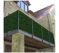 Expandable Privacy Fence Panels - Artificial Trellis for Garden Screening, Realistic Green Leaves, Creative Design for Landscaping, Size: 0.5 x 2.1 m, Perfect for Outdoor Décor.