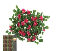 Expandable Privacy Fence Screen, Simulation Fence with Leaves Fence Privacy Screen Stretchable Faux Plants Fence, Garden Trellis Decoration Privacy for Patio Garden Yard
