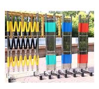 Expandable Retractable Safety Barrier - Portable Outdoor Fence for Effective Crowd Control & Traffic Management Ideal for Events & Public Spaces