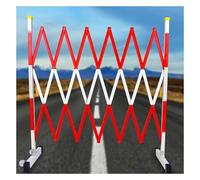Expandable Retractable Traffic Barrier - 1.2 x 7m Mobile Safety Fence, Portable Crowd Control, Durable Adjustable Industrial Metal Barrier for Effective Security Solution