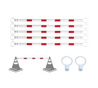 Expandable Retractable Traffic Cone Bar4ft to 6.56ftIdeal for Parking Lots Road Construction & Safety30pcs Set for Enhanced Visibility and Durability