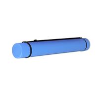 Expandable Rotating Cover Poster Tube, Antishock Design, for Travel Posters, Blueprints, Maps, for Outdoor Enthusiasts and Engineers (Blue)