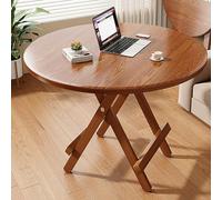Expandable Round Drop Leaf Dining Table - Space-Saving Folding Table for Smals, Ideal for Dining Rooms & Kitchens, Versatile & Slish Design, Perfect for Apartments and Cact Living