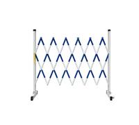 Expandable Safety Barrier Gate, Portable Retractable Scissor Gate with Casters, Folding Road Barricade for Outdoor Crowd Control