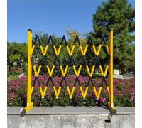 Expandable Safety Barrier - Mobile Parking Barrier - Retractable Traffic Fence - Foldable & Portable Scissor Barrier for Outdoor Road Garage Construction Sites