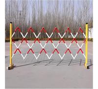 Expandable Safety Barrier with Casters - Retractable Traffic Fence for Flexible Crowd Control - Red & White 1.2x3.5m - Portable Event Barrier Heavy-Duty Stanchion