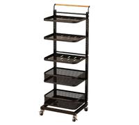 Expandable Saucepan Lid Storage Rack Microwave & Kitchen nizer for Drawers Cupboards & Jars White & Black 5 Boards & 2 Baskets for Efficient Space Saving
