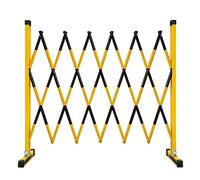 Expandable Security Gate - Adjustable Retractable Metal Barricade for Outdoor Road Construction, Traffic Driveway Fence