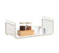 Expandable Shelf Basket - Hanging Base Organizer, Flexible Storage Grid | Practical Storage Space Concept Organizational Aid Application for Closets, Bathrooms,