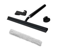 Expandable Shower Squeegee With Long Handle And Cloth Covers For Glass Door Floor Window And Smooth Surfaces Cleaner Silicones Squeegee For And
