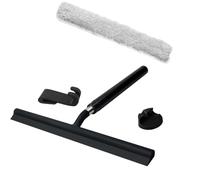 Expandable Shower Squeegee with Long Handle and Cloth Covers for Glass Door Floor Window and Smooth Surfaces Cleaner Silicones Squeegee