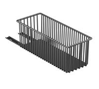 Expandable Slide-Out Cabinet nizer No Drill Pull-Out Drawer with Heavy-Duty Tracks Adjustable Storage Shelf for Kitchen Bathroom Under Sink (Black)