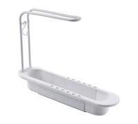 Expandable Sponge Soap Holder Updated - Adjustable 2-in-1 Telescopic Sink