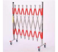 Expandable Stainless Steel Accordion Security Door - Mobile Retractable Folding Barricade Fence for Flexible Crowd Control (Black 1.2x3m) -& Easy to Use