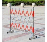 Expandable Stainless Steel Accordion Security Door - Mobile Retractable Folding Traffic Fence for Effective Crowd Control (1.2x3m) -Portable Barrier Solution