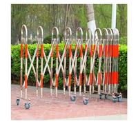 Expandable Stainless Steel Barrier Flexible Roll-Up Entrance Gate for Crowd Control Safety Door for Events Schools and Shopping Centers Silver 1.5 x 5m (4.9 x 16.4ft)