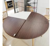 Expandable Table 170cm Round Folding Table Solid Wood 4 Sect Design for Outdoor Use Perfect for 10 20 People Walnut h Ideal for Gatherings and Events