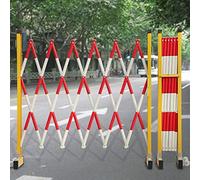 Expandable Traffic Barrier, Retractable Fence for Crowd Control, Durable Figlass Delineator for Warehouse & Event Safety, Portable Traffic Management Solution