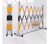 Expandable Traffic Barrier - Retractable Stainless Steel Folding Outdoor Safety Fence for Crowd Control and Event Management