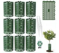 Expandable Tree Trunk for shields 10pcs Rust-Proof PP Expandable(green)