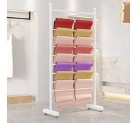 Expandable Trouser RackRemovable PullOut Wardrobe SpaceSaving Rolling Trolley for Clothes Multifunctional Floor Standing Scarf Display StandRetail Store Essential