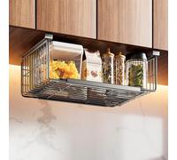 Expandable Under-Shelf Storage Basket - Space-Saving Hanging Organizer, Sliding Under-Cabinet Basket for Shoes and Household Items, Perfect for Clutter-Free Solutions