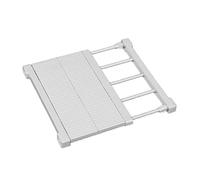 Expandable Wardrobe Divider Shelves Adjustable Closet Storage Clothes Rack Separator Tension Rod Dividers 34cm Wide White Maximize Space & Declutter