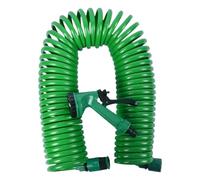 Expandable Water Hose - Retractable Spiral Pipe, Ergonomic Handle Sprayer with 5 Flow Patterns, Kink Resistant, Durable Material | Garden Watering for Car Wash, Boat,