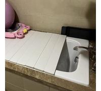 Expandable Waterproof Bathtub Cover Foldable PVC Insulation Lid Adjustable for Most Bathtubs 150 x 75 x 1.2 cm Ultimate Relaxation & Comfort Solution