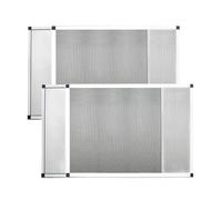 Expandable Window Screen Adjustable 304 Stainless Steel mesh Window Screen 2 Pack (20" H x 28" -54 "W) - White Large Perfect Replacement Screen for Windows