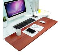 Expandable Wooden Desk Tray with Armrest, Keyboard Der, Foldable Steel K-Braces, Easy to Fold, Mouse Platform - Perfect for Home Office & Gaming