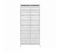 Expandable Wooden Garden Fence Panels - Decorative Outdoor Edging for Patio & Balcony - White 60x90cm - Perfect for Yard Landscaping & Privacy