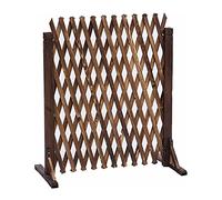 Expandable Wooden Garden Fence - Pet Gate Freestanding Trellis for Climbing Plants Decorative Panels for Lawn Balcony & Patio (Size: H150 x L210 cm)