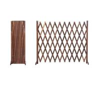 Expandable Wooden Lattice FenceRetractable Garden Fencing No Dig Trellis Panel for Indoor/Outdoor Use Ideal Animal Barrier for Climbing Plants (63x19.7in)