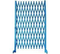 Expandable Wooden Trellis Fence - Telescopic White/Blue Garden Adjustable Decorative Barrier for Pets Outdoor Landscaping Solution