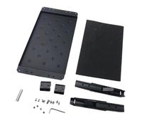 Expandable Work Tray for Tool Organization Foldable Side Mount Tray Quick Detach Design Aluminum Construction Tool Workbench