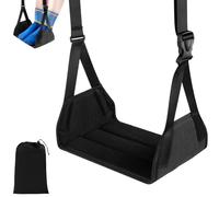Expanded Hammock - Airplane Footrest, Portable Leg Rest with Removable Strap System | Legs for Long Distance Travel, Relaxing, Car, Leisure in the Open