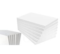 Expanded Polystyrene Foam Sheets EPS 70 (600 x 400 x 10mm Each) - Wall & Floor Insulation Board (BBA Certified) - Box Lining & Packaging Foam Board - Arts & Craft Foam Blocks HTUK (25)