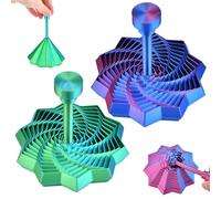 Expanded Sensory Fidget Star, 2Pcs Fractal Sensory Fidget Star with Handle, 3D Printed Fidget Toys Adults Kids, Stress Focus Enhancement Tool, Stress Relief Office Desk Toy for Management