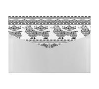 Expanding File Folder, 6 Pockets Zipper Expandable Document Organizer Accordion Filing Folder Print Alpaca Llama Animal Ethnic Tribal Ornaments