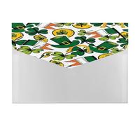 Expanding File Folder, 6 Pockets Zipper Expandable Document Organizer Accordion Filing Folder Print St. Patrickâ€™s Day Shamrock Irish Lucky Clover Leaves