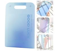 Expanding File Folder, A4 Document Organiser Portable Waterproof File Folder, Vertical Multi Layer Paper Folders Expanding Document Folders for Home, Office, School Supplies (Blue)
