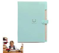 Expanding File Folder, A4 Folders, Expanding File Folder Organizer with 5 Pockets, A4 Letter Paper Pockets Accordion Document Bag Organizer Wallets Files Folders with Buckle Closure for School Office