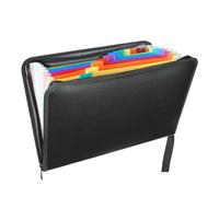 Expanding File Folder A4 Waterproof Document Organizer Bag Portable Accordion with 12 Multicolor Pockets