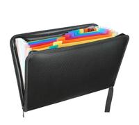 Expanding File Folder A4 Waterproof Document Organizer Bag Portable Folder Accordion File with 12 Multicolor Pockets Expandable Accordion Folder