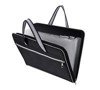 Expanding File Folder, A4 Waterproof Document Organizer with 13 Pockets Portable Zipper Accordion File Folder Bag for Office School Travel, Black
