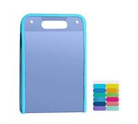 Expanding File Folder A4 with 13 Compartments, Portable Document Organiser with Coloured Tabs, Folder Organiser, Waterproof Expanding Document File Folder for Storing (B)